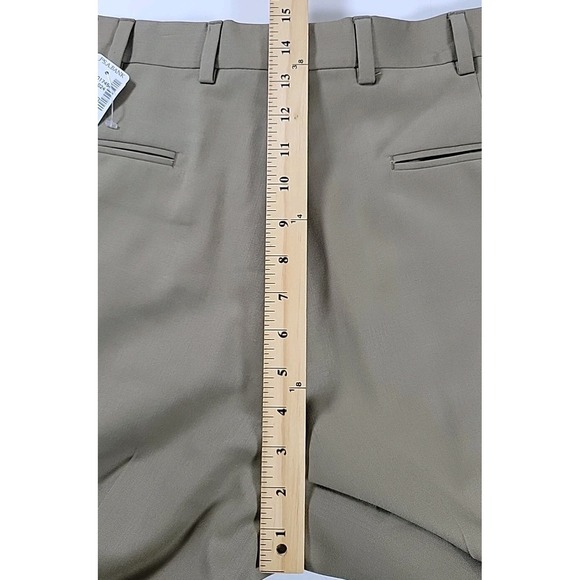 Jos A Bank Pants Mens 38 REG TAN Wool Gabardine Stretch Executive Collection NWT - Picture 7 of 9